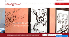 Desktop Screenshot of albergovisconti.it